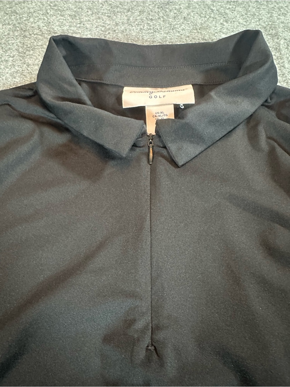 Tommy Bahama Black Polo Top - Picture 3 of 7